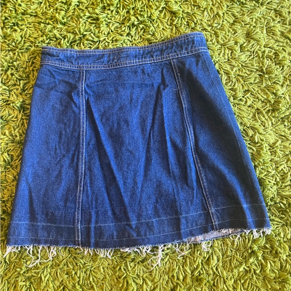 Sans Souci denim jean button front skirt size small - Picture 2 of 5